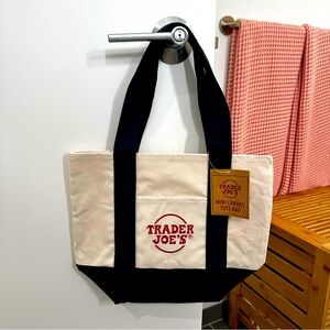 Trader Joe’s Mini Tote Bag - Classic Navy & Canvas